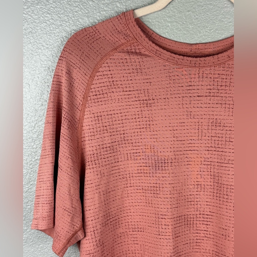 Lululemon Metal Vent Tech Short Sleeve 2.0 Men’s Grid Mulled Wine Activewear Top - Picture 5 of 8